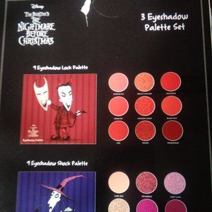 Nightmare before Christmas eyeshadow palette set of 3 with mirrors
